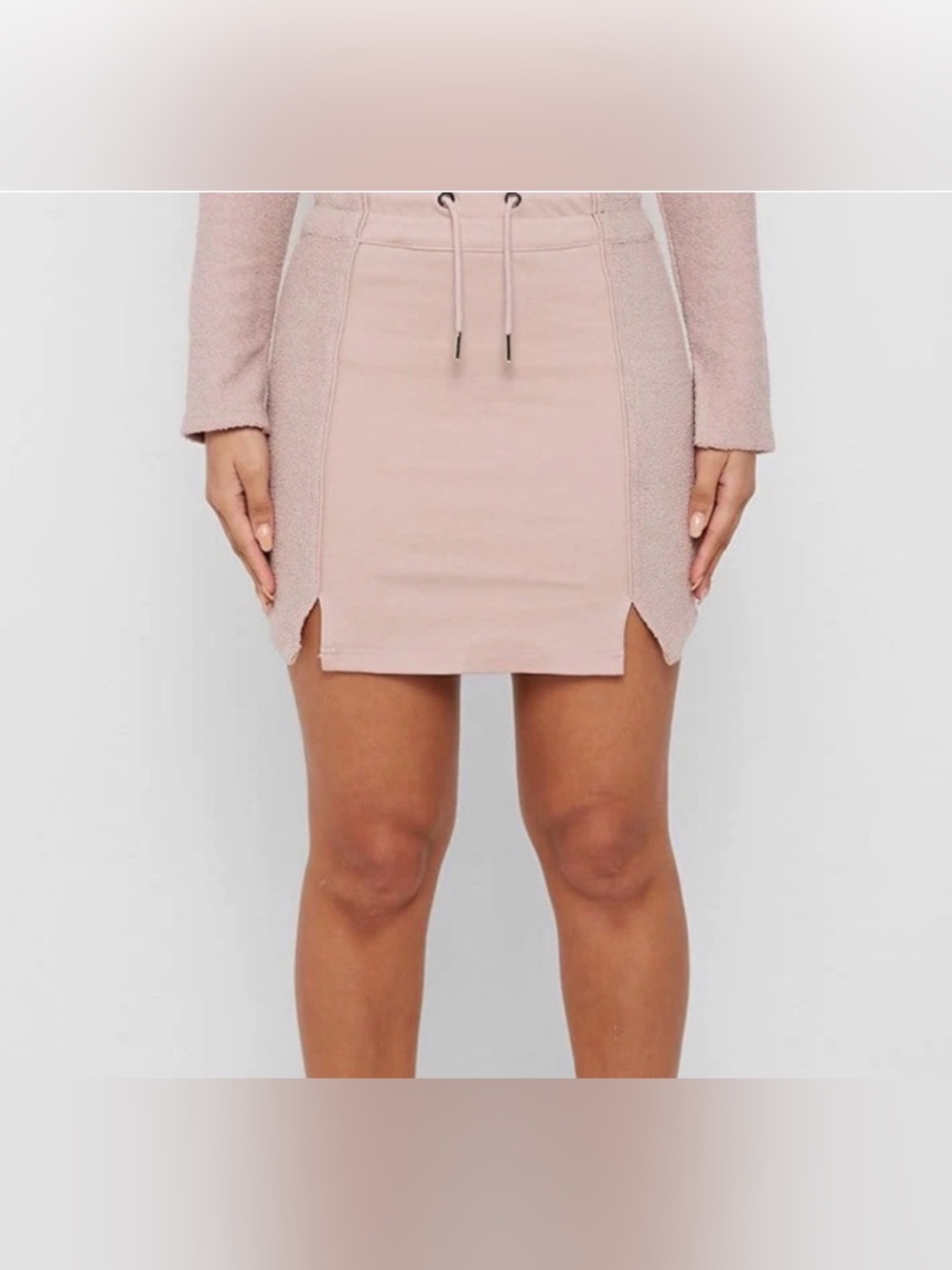 NWT Pale Pink Towelling Panel Mini Skirt
UK 12